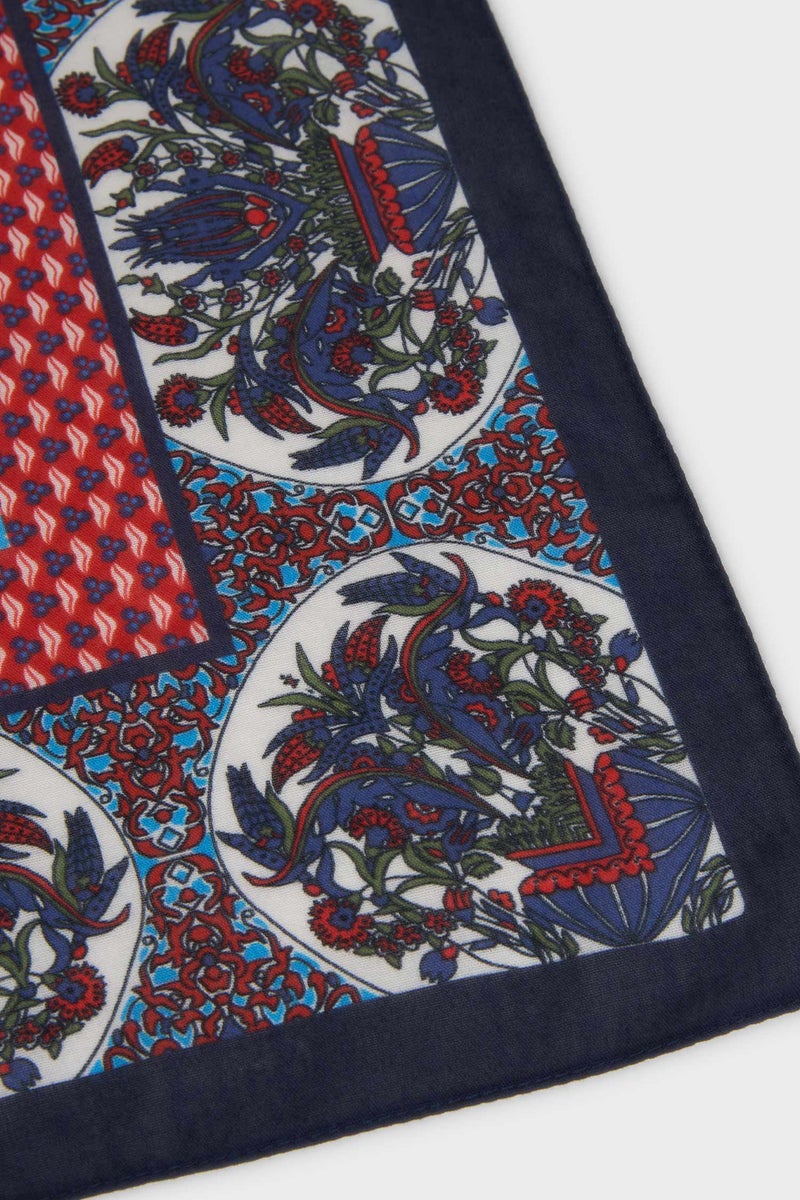 DeFacto Blue Woman Woman Printed Bandana Casual - Image 3