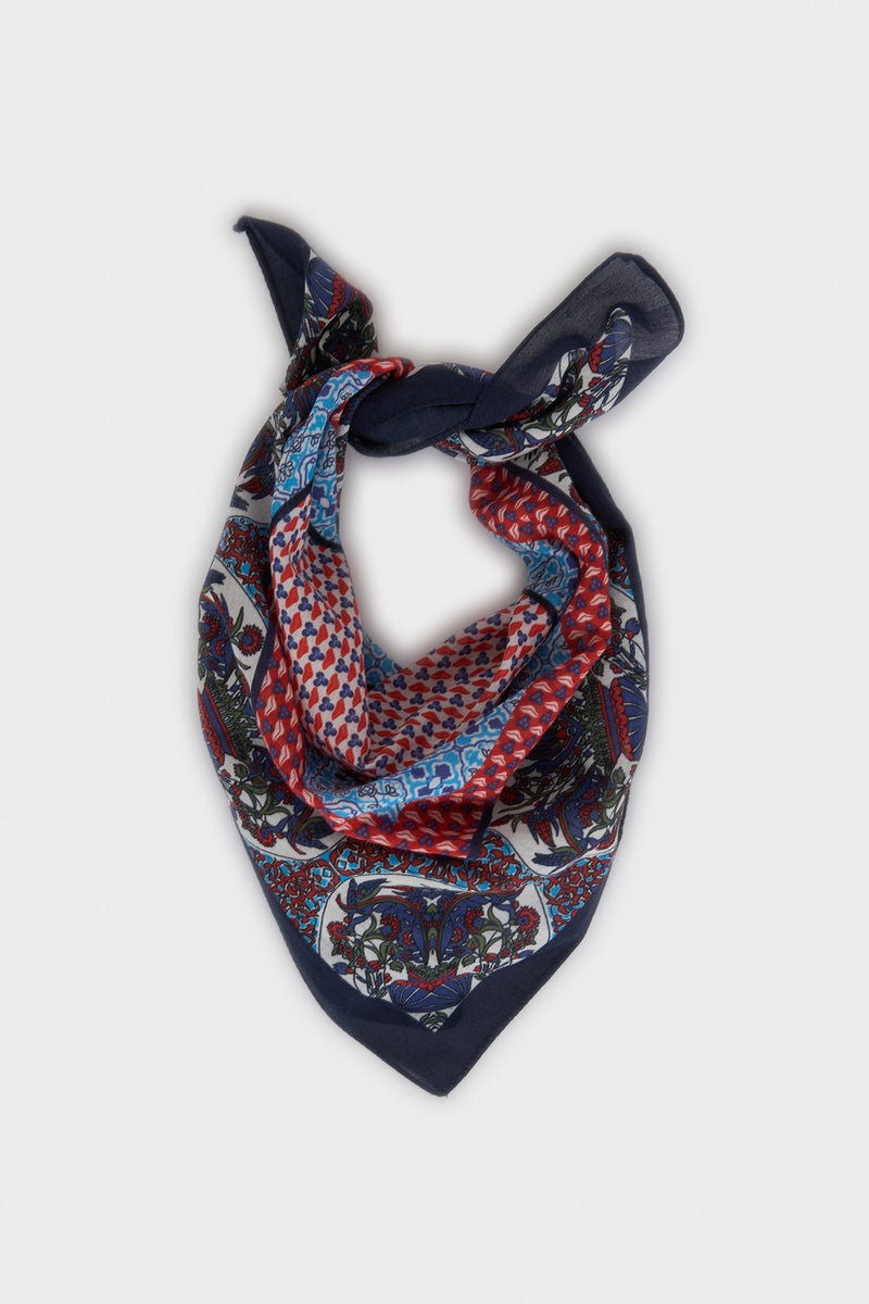 DeFacto Blue Woman Woman Printed Bandana Casual - Image 1