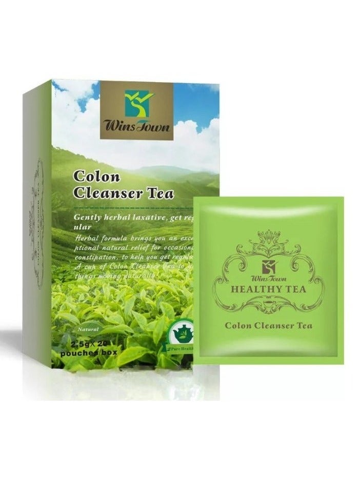 Colon Cleanser Tea, Pure Natural Ingredients Herbal Health Tea, Organic Plant Based Formula Slimming Tea, Safe And Efficient Herbal Cleanser Tea For Constipation