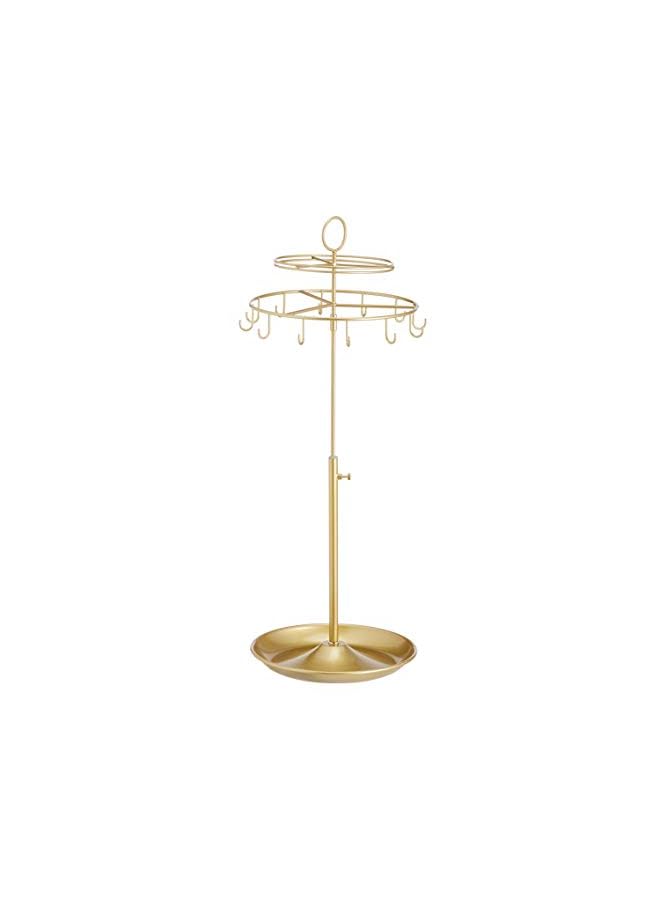 IAF Basics spinning jewelry tree stand - brass - Image 2