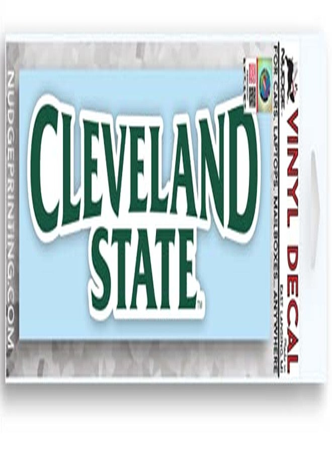 Nudge Printing Cleveland State Sticker CSU Vikings Full Wordmark Logo Premium Heavy-Duty Waterproof Decal for Cars, Windows, Laptops, Water Bottles, and Coolers - Image 2