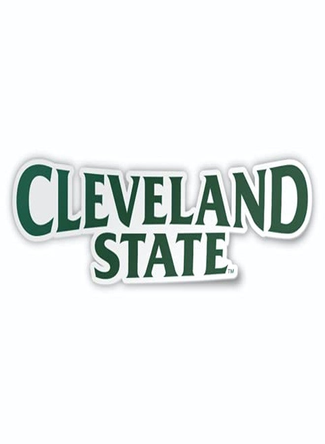 Nudge Printing Cleveland State Sticker CSU Vikings Full Wordmark Logo Premium Heavy-Duty Waterproof Decal for Cars, Windows, Laptops, Water Bottles, and Coolers - Image 1