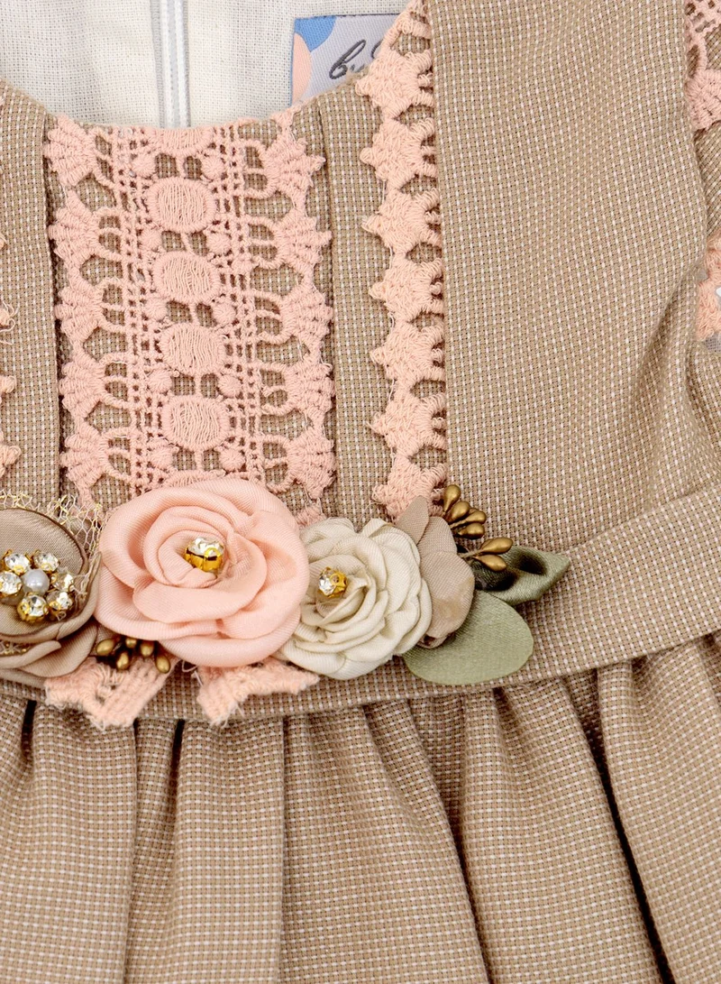 By Ray Lace Trimmed Dress