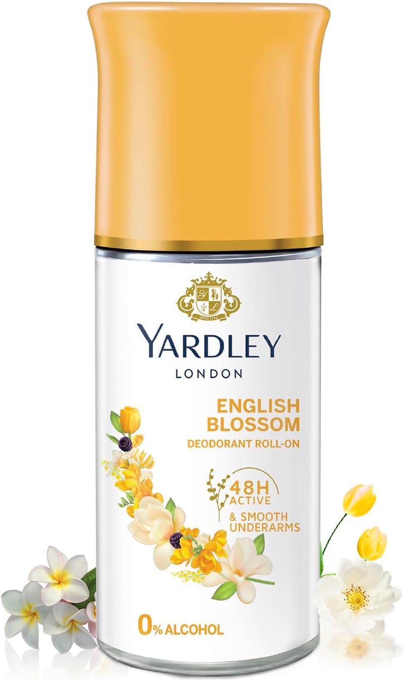 Yardley مزيل العرق رول أون ياردلي لندن إنجليش بلوسوم - 50 مل - Image 1