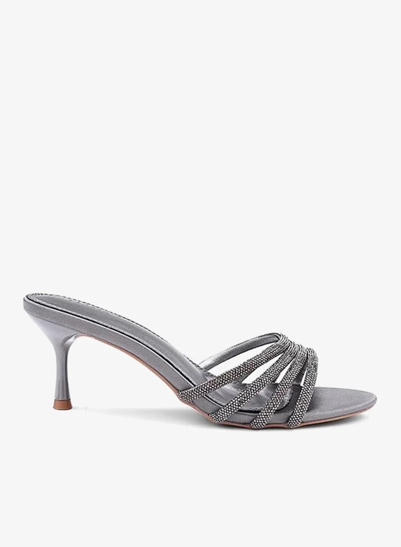 IconStyle Embellished Strappy Heeled Mules
