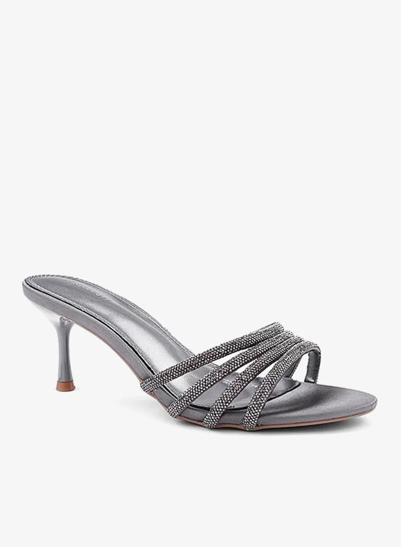 IconStyle Embellished Strappy Heeled Mules