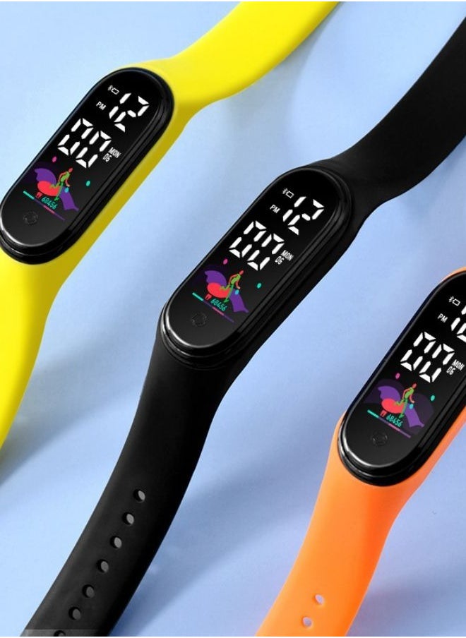In Air - Kids' Water Resistant Silicone Digital Watch 6PCS - Image 1