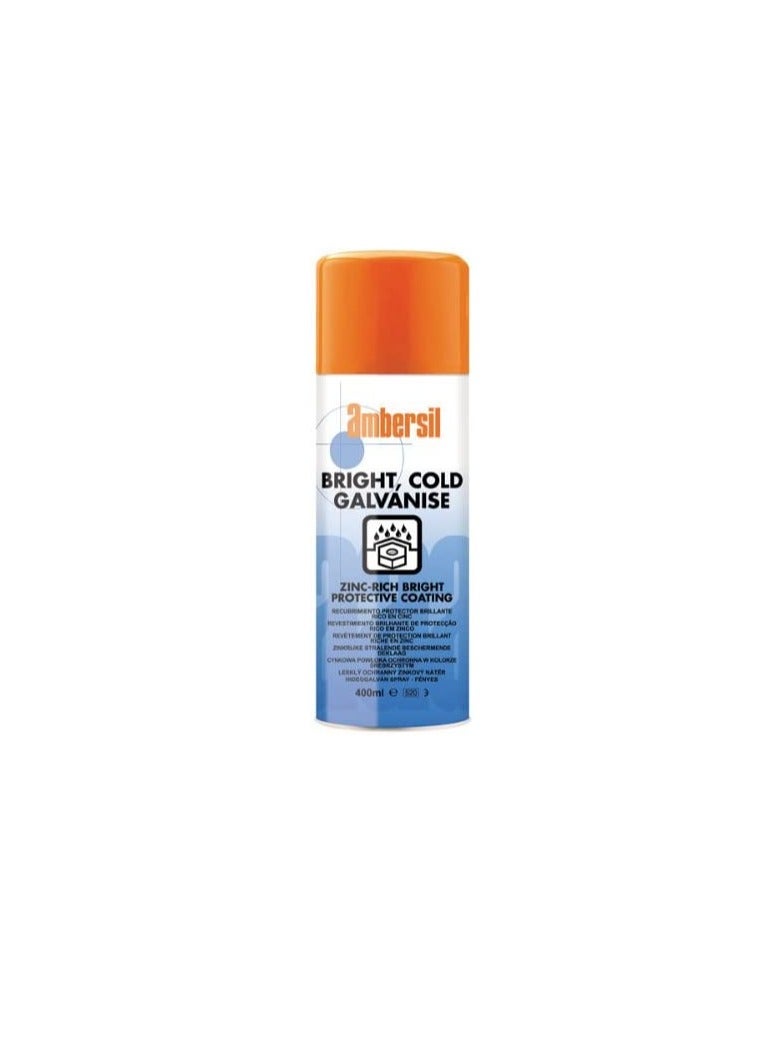 Ambersil 30292 Bright and Cold Galvanise Spray, 400 ml - Image 3