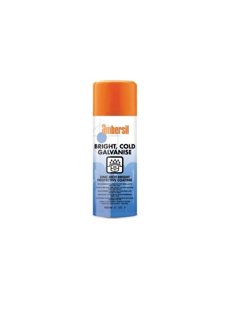 Ambersil 30292 Bright and Cold Galvanise Spray, 400 ml - Image 2