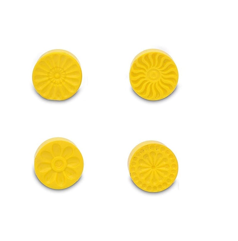 GS KITCHENWARE GS Round Shape Peda & Sweet Stamper – Medium1.5 inch Plastic Mold Cutter for Indian Sweets, Cookies & Desserts | Easy Festive Kitchen Tool for Perfect Designs. - Image 2