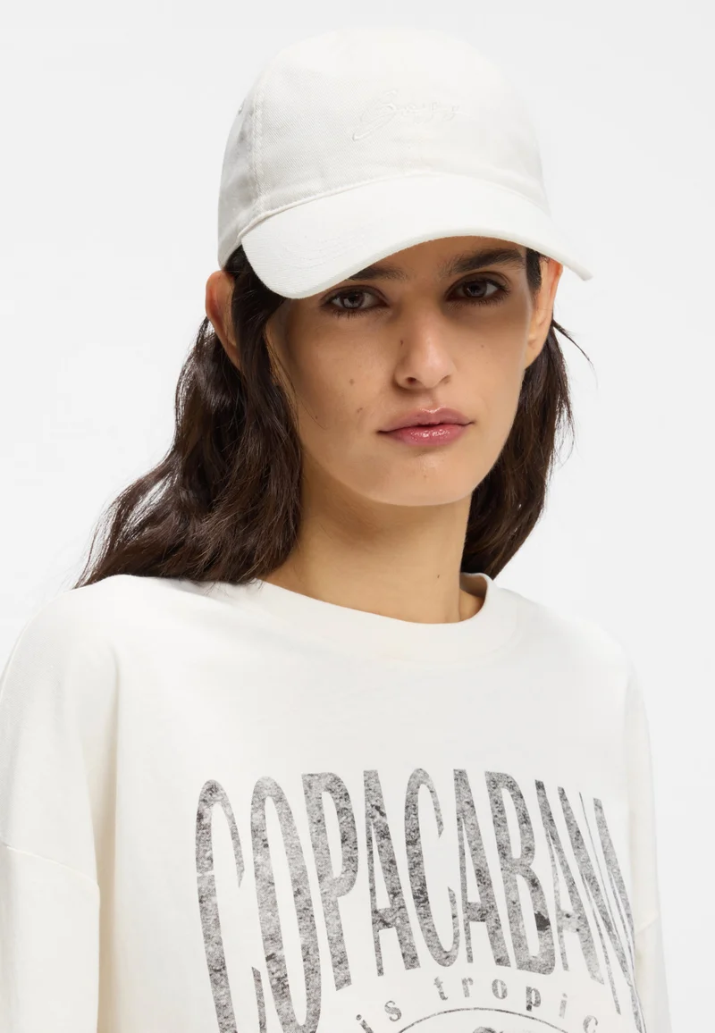 BOSS Natural Cotton-twill cap with script logo for Women | Best Price UAE