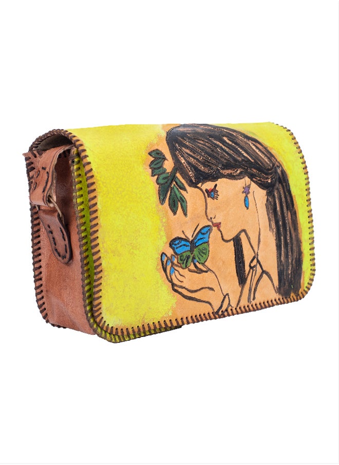 Sheer Fashionable Leather Crossbody Bag  - Image 3