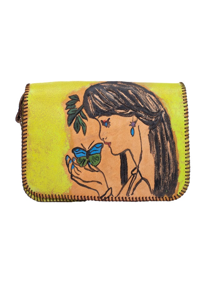 Sheer Fashionable Leather Crossbody Bag  - Image 2