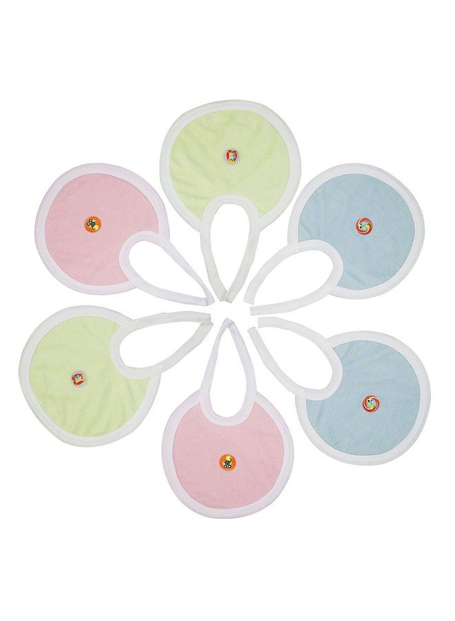 Uber World Cotton Soft Baby Bibs Feeding And Drooling For Infants & Toddlers (Medium Multicolor 5 Piece) - Image 1
