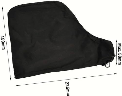 NOQUKA 255 Miter Saw Dust Bag Black with Zipper and Corded Adjustable Stand Dust Bag for Miter Saws Table Saws Belt Sanders Edge Planers Diagonal Saws 1 PACK - Image 3