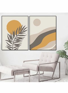 KASTWAVE Boho Wall Art Room Decor, Abstract Minimalist Wall Art Posters, Mid Century Modern Prints, Sun Moon Desert Bedroom Decor, Nature Landscape Painting Canvas, No Frame(8x10", 6 Pcs)  - Image 5