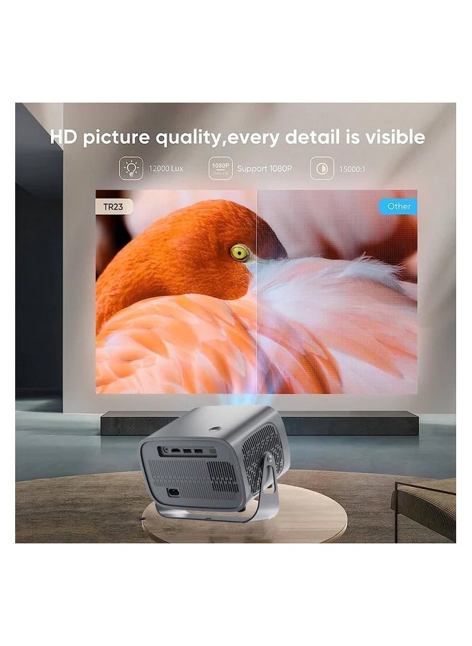 FIPKA - FIPKA A10 Android Smart LED Projector with 5G WiFi Auto Focus,Max 4K,Wireless Mirror Phone Projectors - Image 1