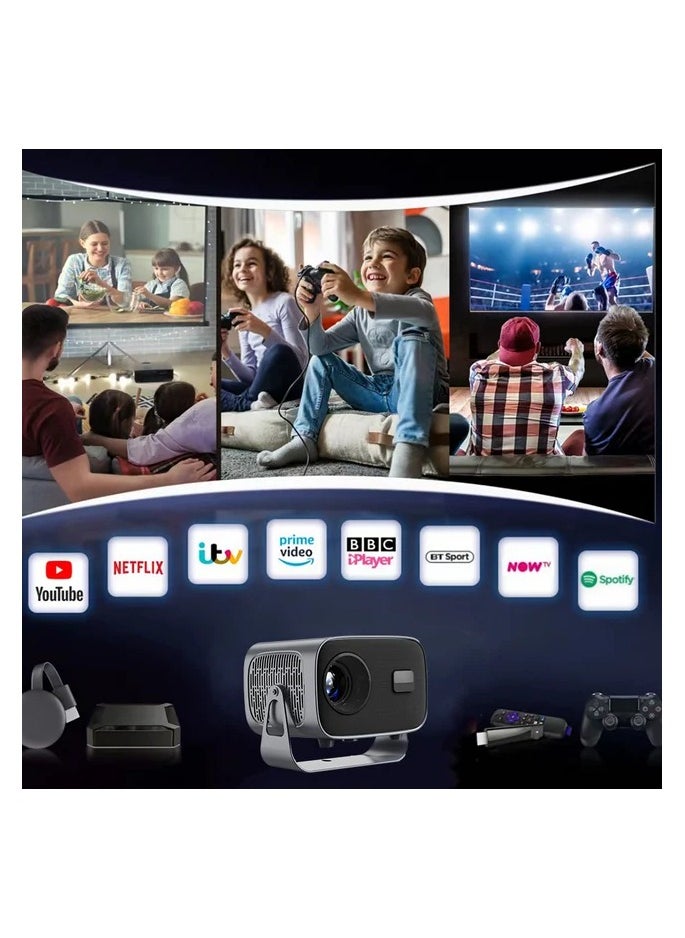 FIPKA - FIPKA A10 Android Smart LED Projector with 5G WiFi Auto Focus,Max 4K,Wireless Mirror Phone Projectors - Image 1