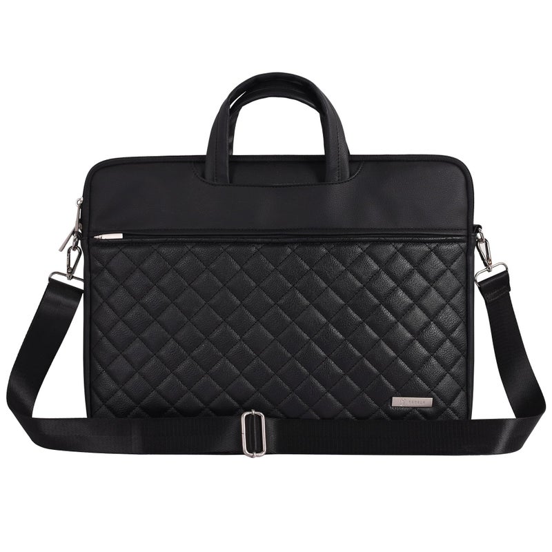 RAHALA Compact and fashionable, the Rahala 14 laptop bag is perfect for students or working women seeking a lightweight and chic laptop solution RS101-Black - Image 1