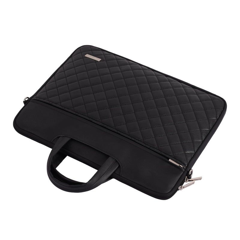 RAHALA Compact and fashionable, the Rahala 14 laptop bag is perfect for students or working women seeking a lightweight and chic laptop solution RS101-Black - Image 3