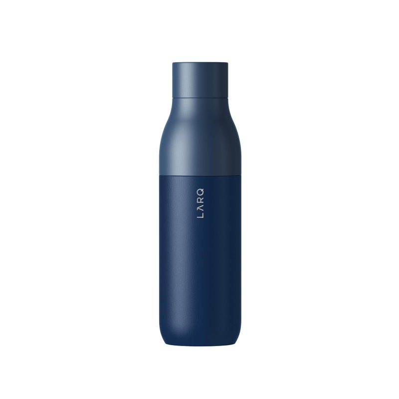 LARQ Bottle PureVis 25 oz - Self-Cleaning and Insulated Stainless Steel Water Bottle with UV Water Purifier and Award-winning Design | Reusable & Travel Friendly, Monaco Blue - Image 1