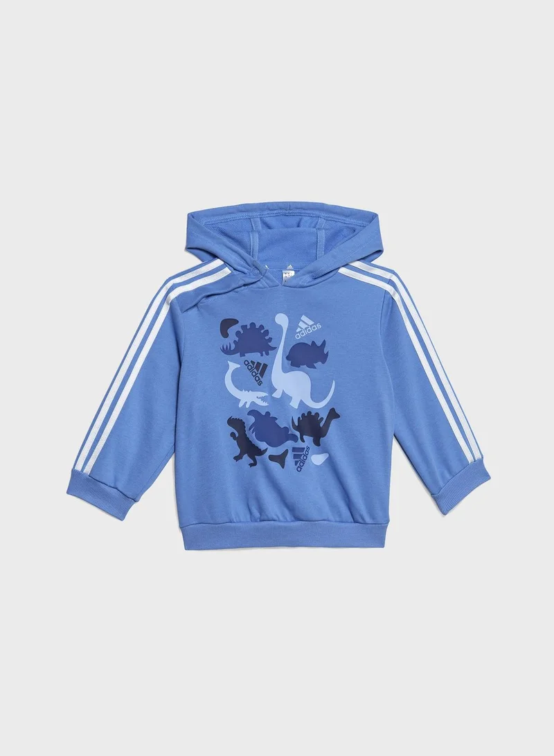 adidas طقم Dino Camo Allover Print French Terry Jogger