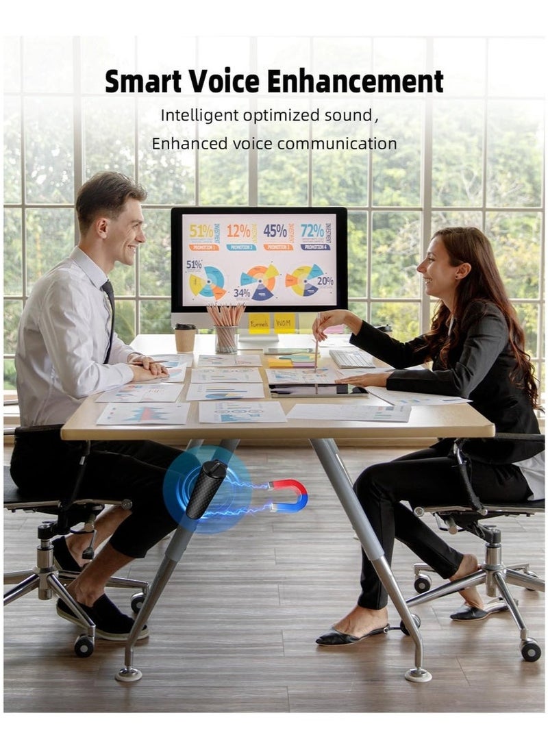 64g مسجل صوت مغناطيسي مع تخفيض الضوضاء الثلاثي الذكي AI ، جهاز تسجيل مستمر لمدة 25 يومًا ، مسجل صوت منشط صوتي ، مسجل صوت رقمي للاجتماعات/المقابلات/الفصل الدراسي ... - Image 3