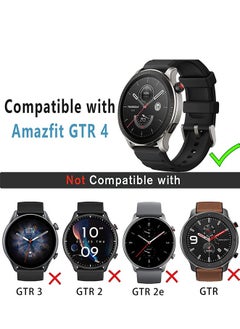 Generic Case Compatible with Amazfit GTR 4 Soft TPU Anti-Scratch Protective Cover Black  - Image 2