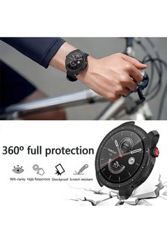 Generic Case Compatible with Amazfit GTR 4 Soft TPU Anti-Scratch Protective Cover Black  - Image 3