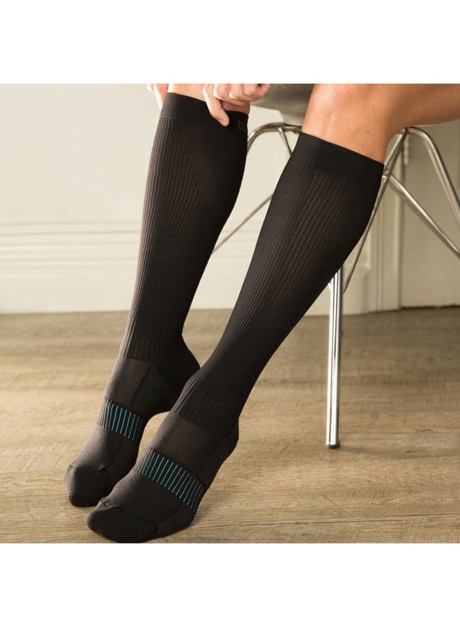 Copper Fit unisex-adult Copper Fit Ice Menthol Infused Compression Socks, Black, Large-X-Large - Image 4