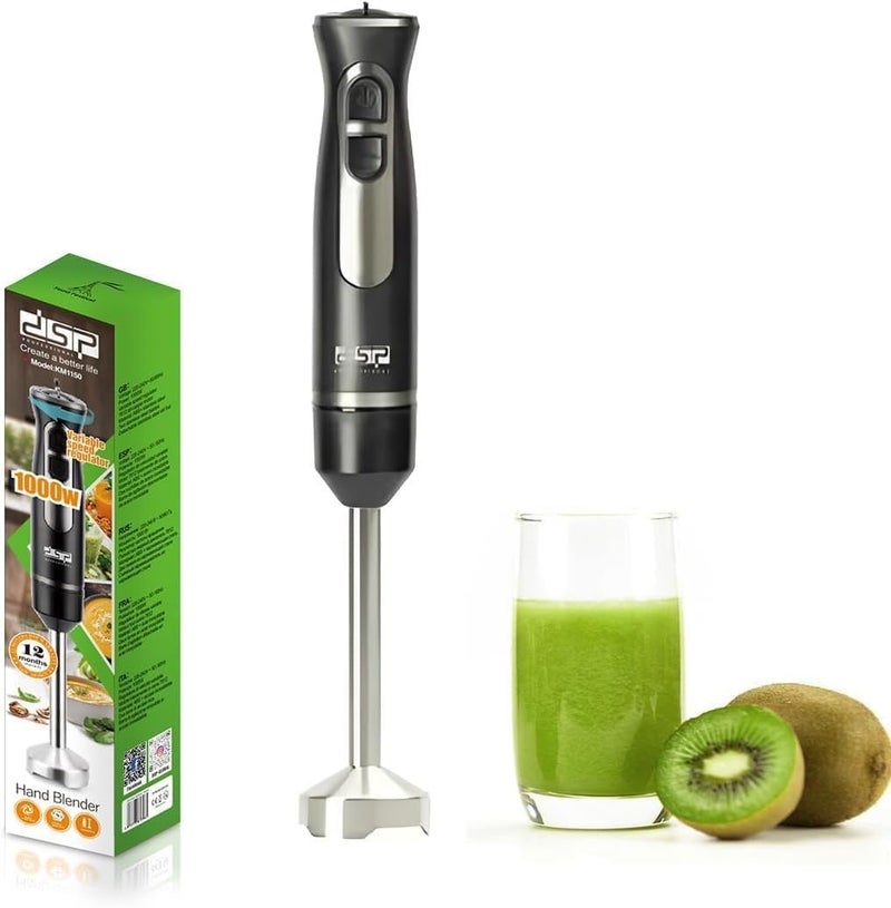 Hand Blender 1000W, Variable-Speed Immersion Stick Mixer with Copper Motor and Detachable Stainless Steel Shaft for Soups, Sauces, Smoothies and Purées, KM1150 - Image 1