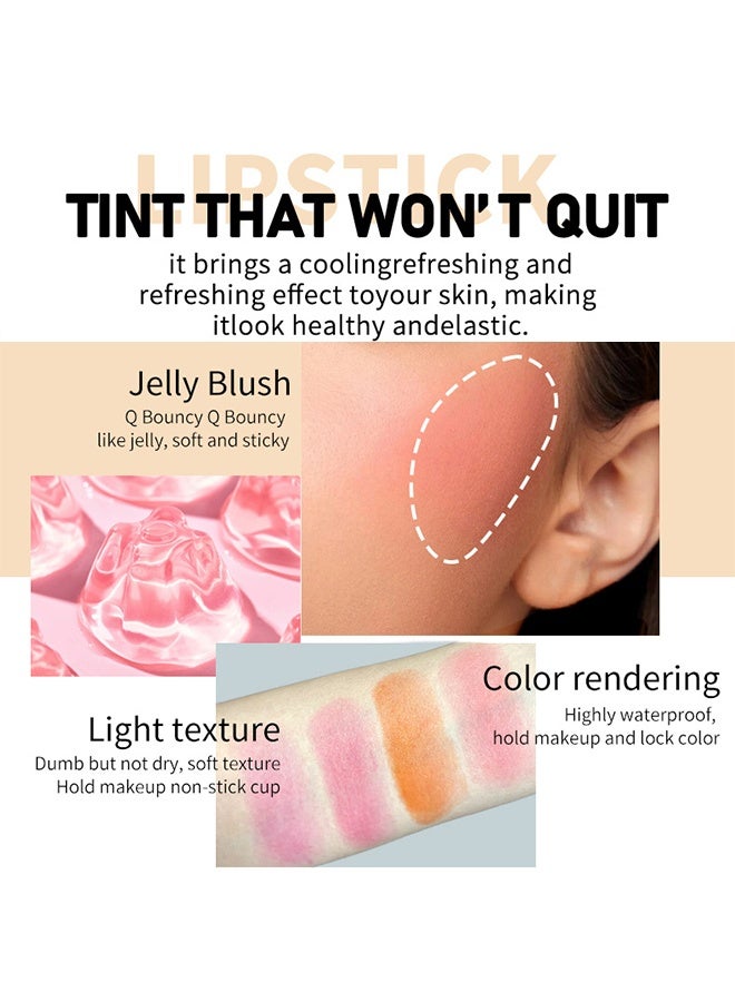 Vibely Blush Lip Stick - Jelly Lip & Cheek Tint Blush Cream,Fruit Jelly Blush and Lip Tint Stick #V02 - Image 5