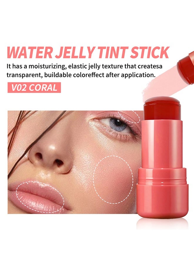 Vibely Blush Lip Stick - Jelly Lip & Cheek Tint Blush Cream,Fruit Jelly Blush and Lip Tint Stick #V02 - Image 2