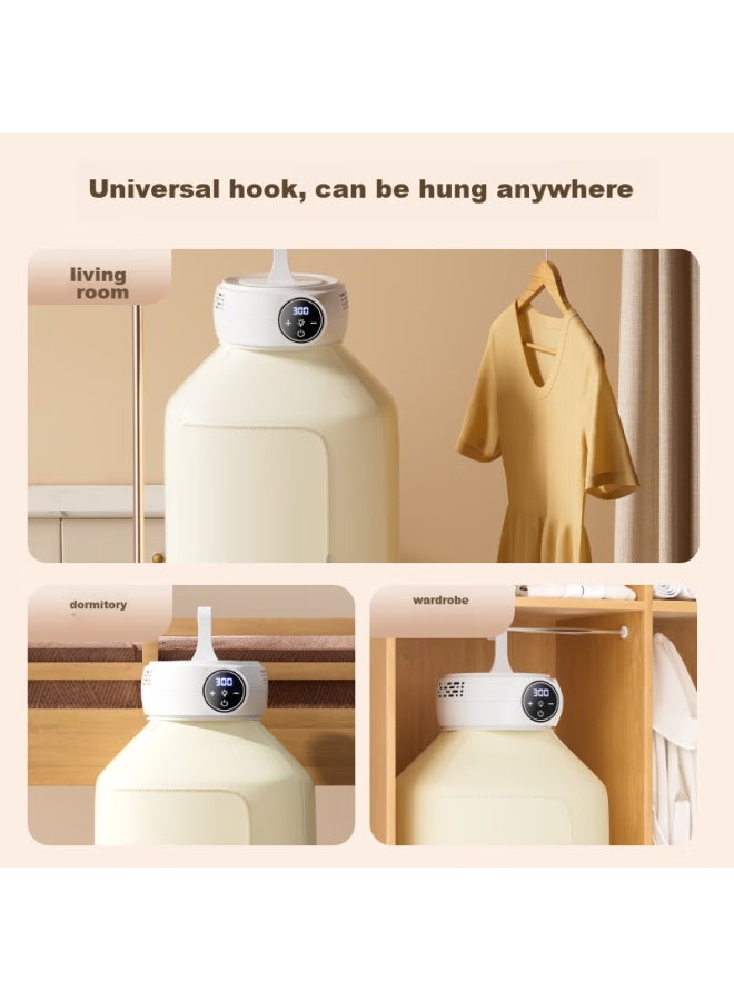 Oaks Aux Portable Clothes Dryer, Compact Travel Drying Machine, Foldable Storage, Baby Clothes And Underwear Sterilizer, Mini Clothes Drying Wonder - Image 4