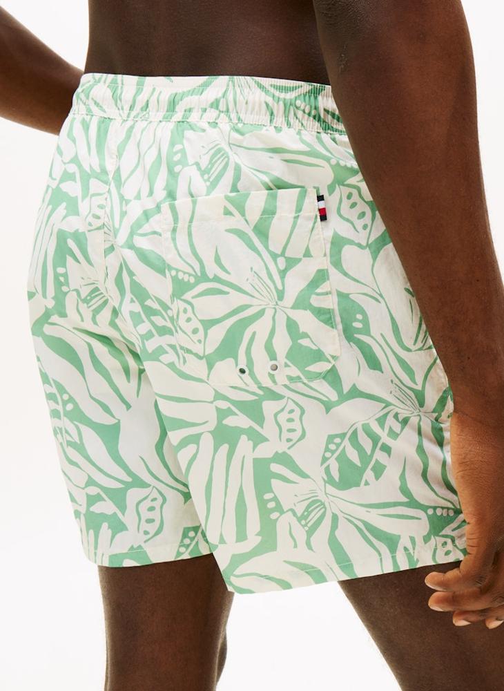TOMMY HILFIGER Print Mid Length Swim Shorts - Image 3