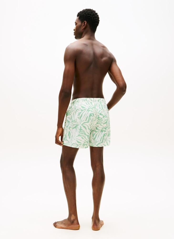 TOMMY HILFIGER Print Mid Length Swim Shorts - Image 2