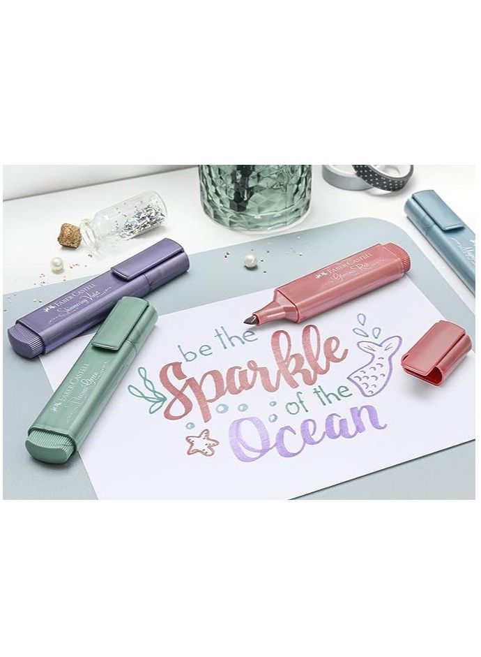 FABER-CASTELL 8 قطع من أقلام التمييز المعدنية متعددة الألوان - Image 2