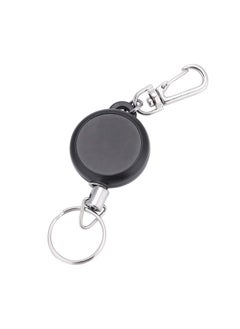 Dilwe Keychain, Retractable Portable Badge Reel Holder Reel Clip For Id Card  - Image 2