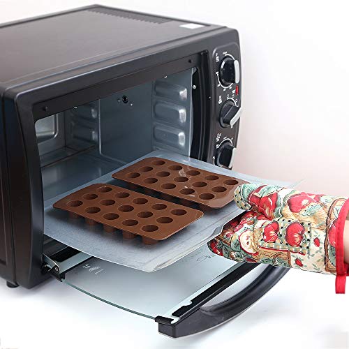 homEdge 15-Cavity Mini Cup Chocolate Mold, Set of 4PCS Non Stick Food Grade Silicone Mold for Candy Keto Fat Bomb, Chocolate, Peanut Butter-Pay Attention to the Size! - Image 2