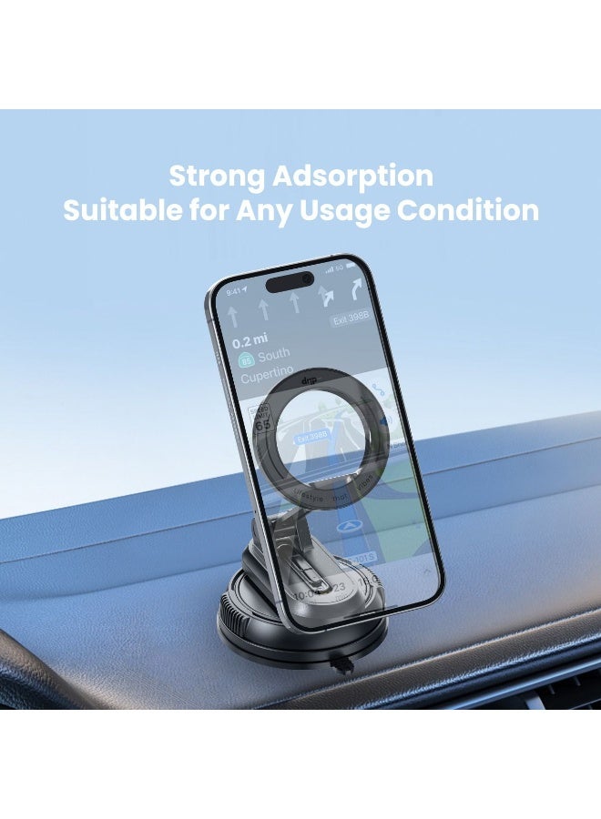 DRIP Unmatched Power & Ultimate Flexibility: Drip 360° Foldable Magnetic Phone Mount with Removable Base - Image 3