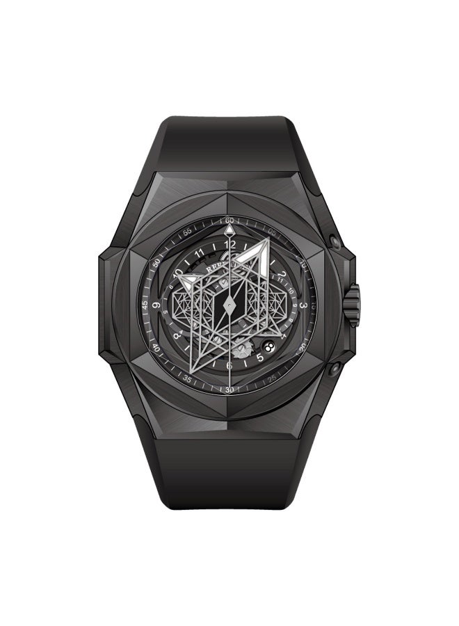 REEF TIGER fully automatic mechanical watch men's fashion trend waterproof night light large dial watch - Image 1