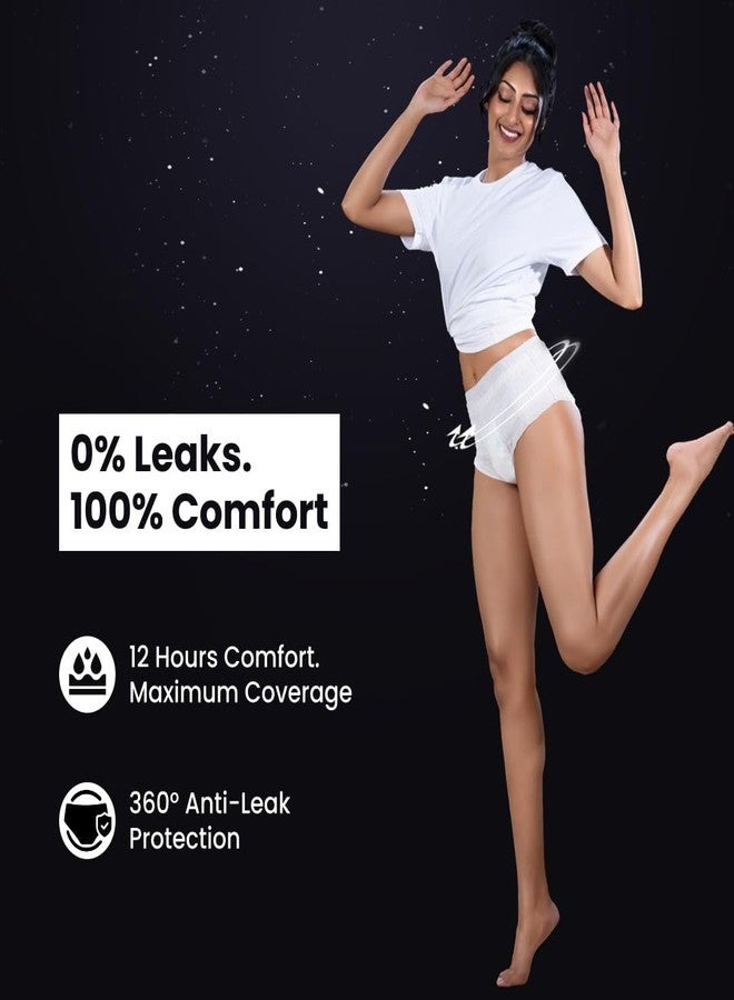ZOY Disposable Period Panties M-L for Women | 360° Leak-Proof Protection, High Absorbency (Up to 12 Hours), Breathable & Rash-Free | All-in-One Period Underwear for Heavy Flow, Overnight & Postpartum | Pack of 5 - Image 4