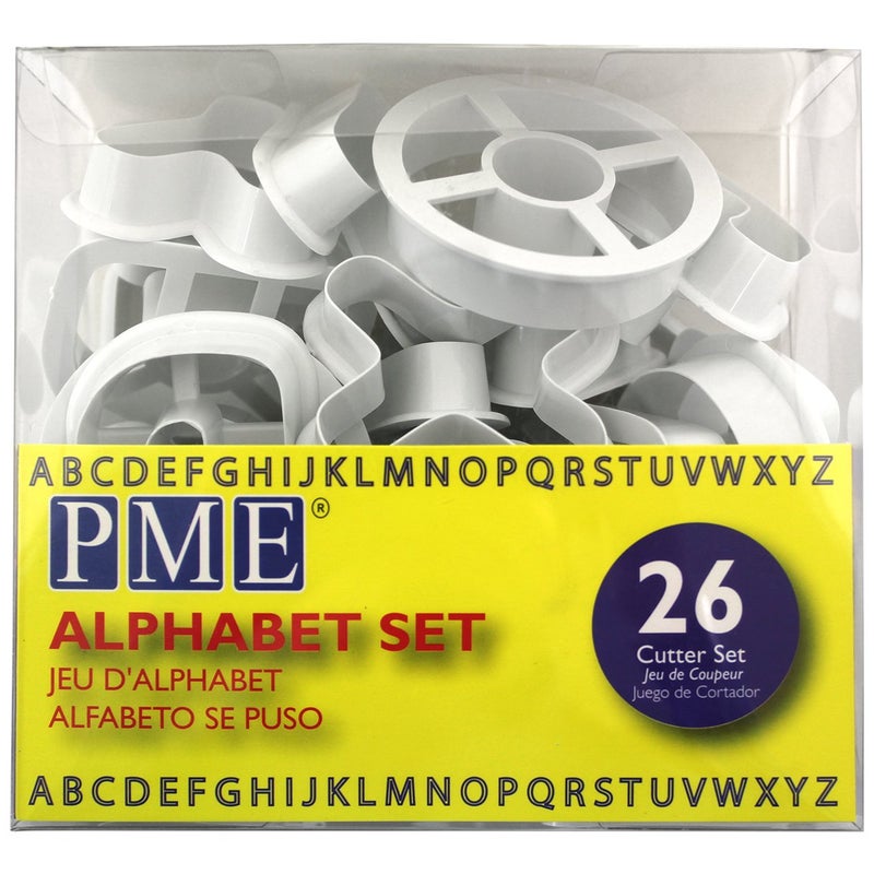 PME Alphabet Cutters  for Sugarcraft and Cake Decorating  Set of 26 - Image 3