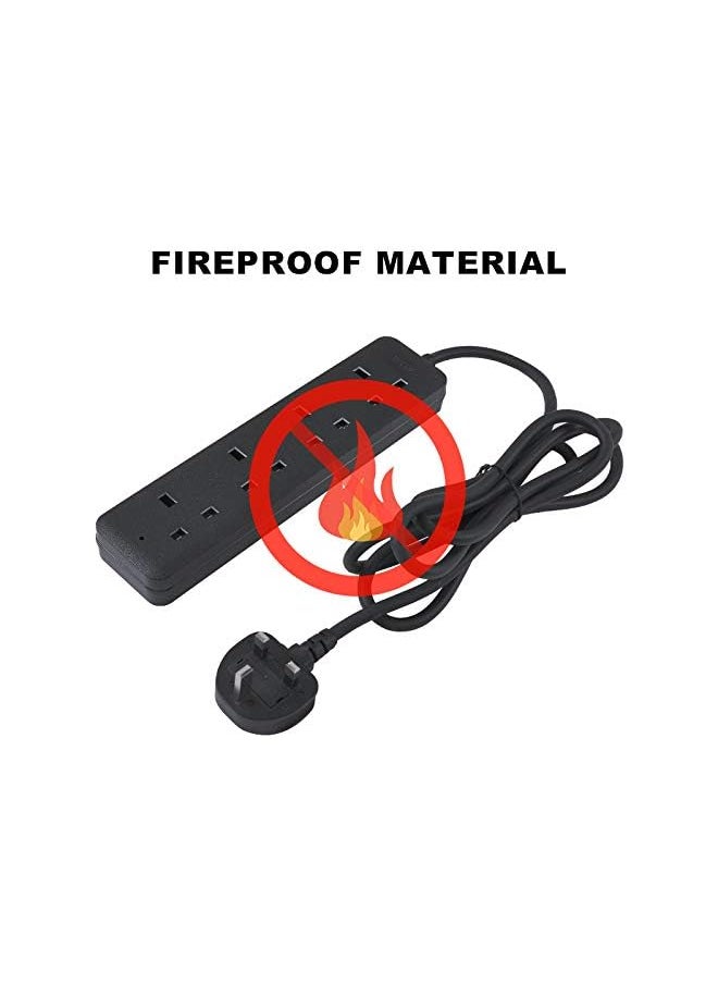 PROMASS promass Extension Cord (13A, Black, 1m Cable, 4 Way)  - Image 3