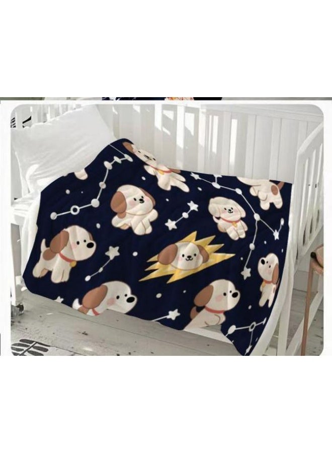 general Children's or student cartoon flannel thin blanket (warm and comfortable, suitable for sleep, games) 100cm*150cm - Image 3