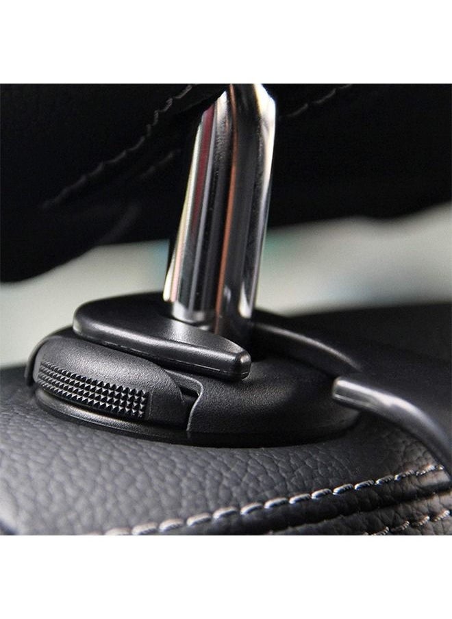 Generic Car Seat Headrest Hook 4Pack Car Seat Backpack Hooks Black S Type for Handbag Purse Grocery Bags  - Image 5