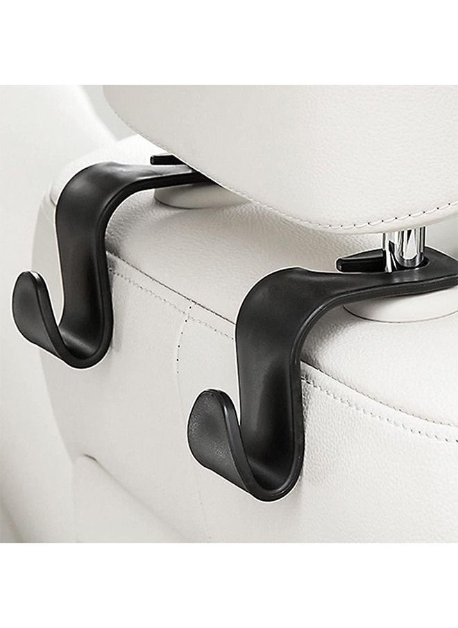 Generic Car Seat Headrest Hook 4Pack Car Seat Backpack Hooks Black S Type for Handbag Purse Grocery Bags  - Image 3