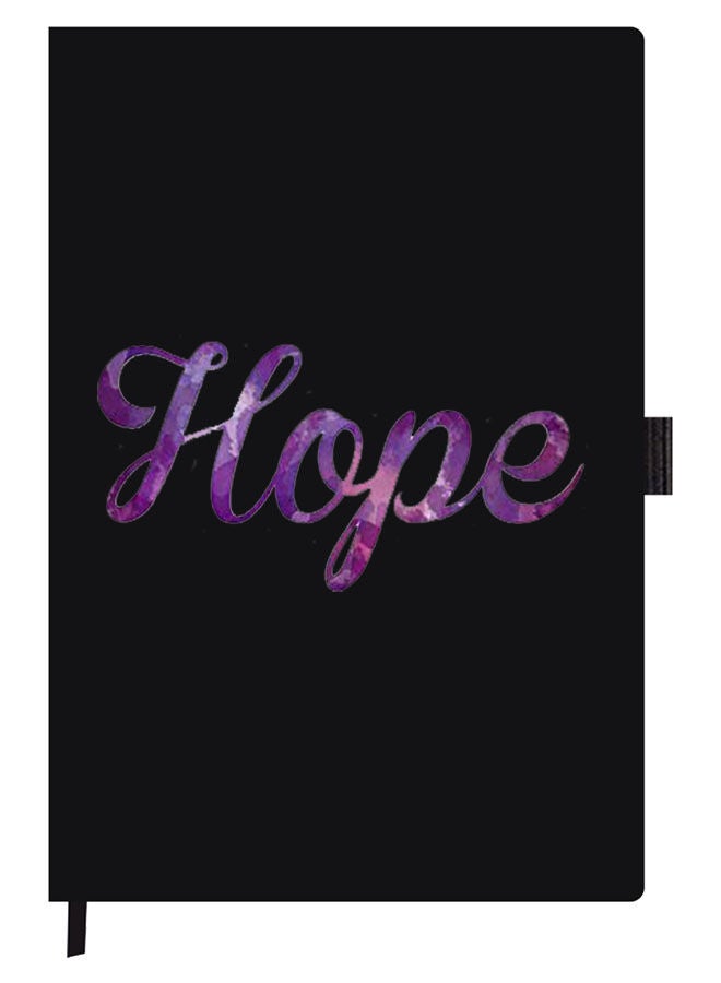 Theodor دفتر ملاحظات مصمم A5 سميك بغلاف أسود آمل - Image 1