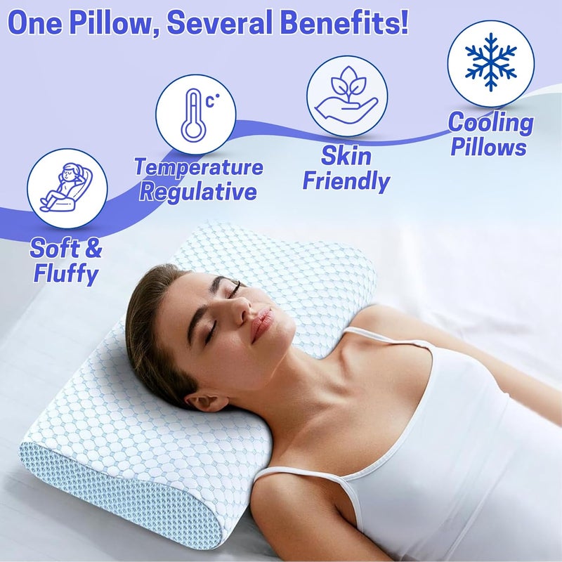 FOAM CRAFT® Orthopedic Cervical Pillow - 16" x 24" - Memory Foam for Neck & Shoulder Pain Relief - Image 4