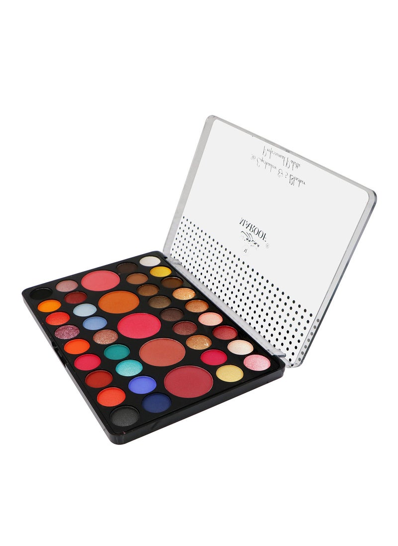 MAROOF MAROOF 36 Eyeshadow and 5 Blusher Long Lasting Professional Palette  - Image 2